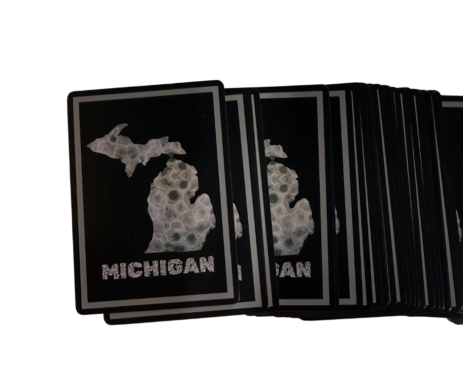 Michigan Playing Cards- Michigan Petoskey Stone