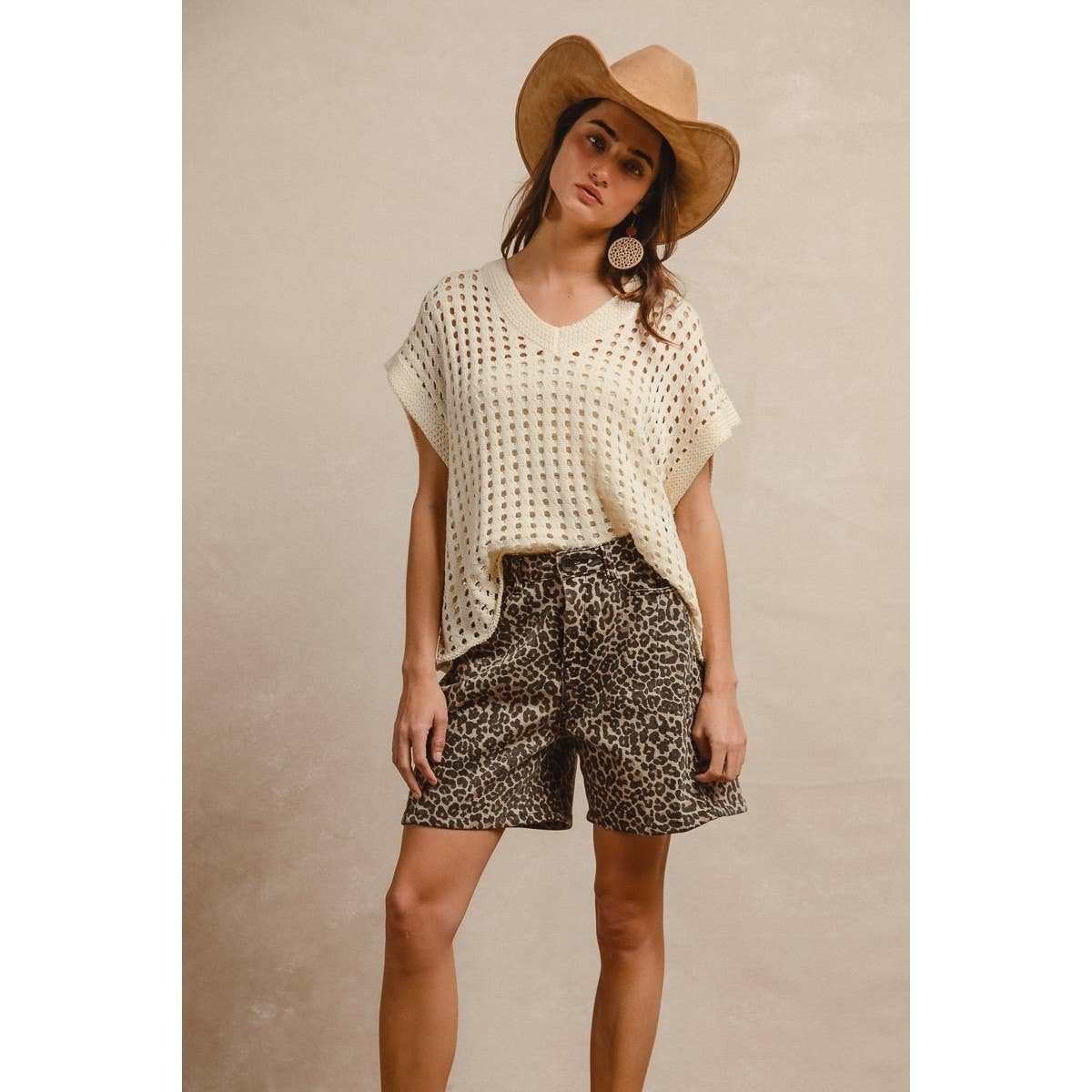 Leopard Print Shorts