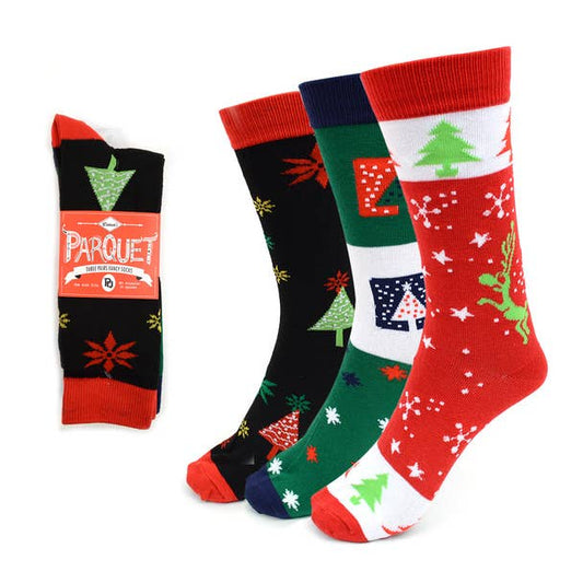 Ladies Christmas Holidays Socks-3 Pairs