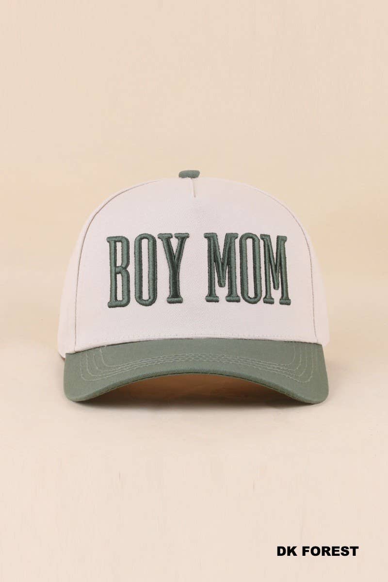 Boy Mom Two Tone Snapback Hat: ZEBRA