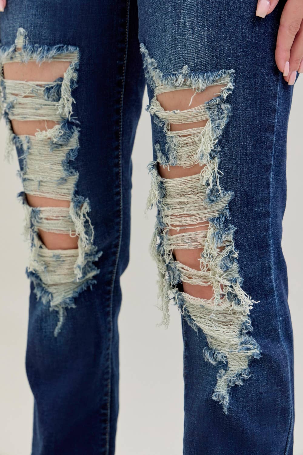 MR Heavy Destroy Straight Judy Blue jeans