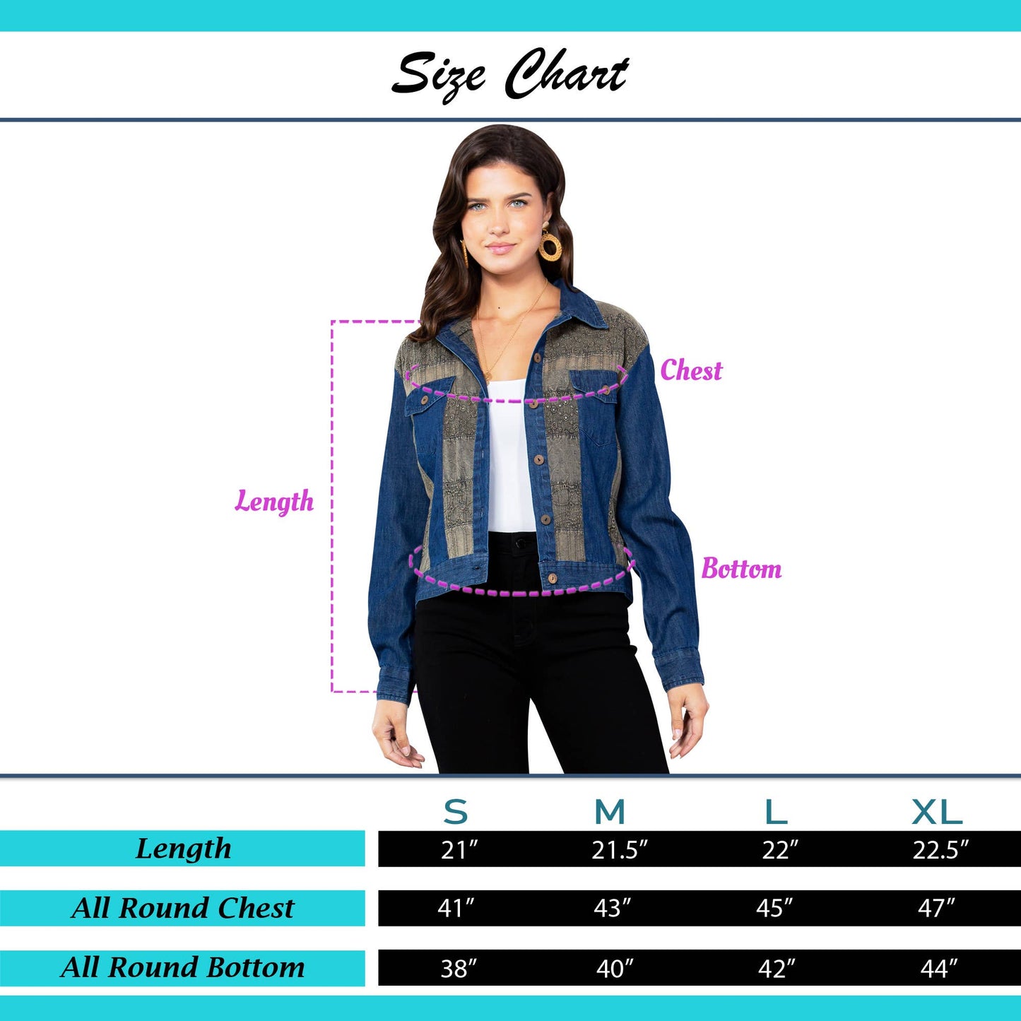Cowgirl Chic: Cropped Denim Jacket With Printed Patchwork