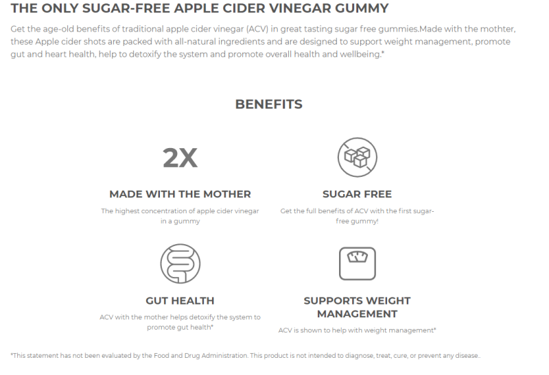 Mocca Shots-Apple Cider Vinegar Shots SUGAR FREE One Packet (4 days supply)