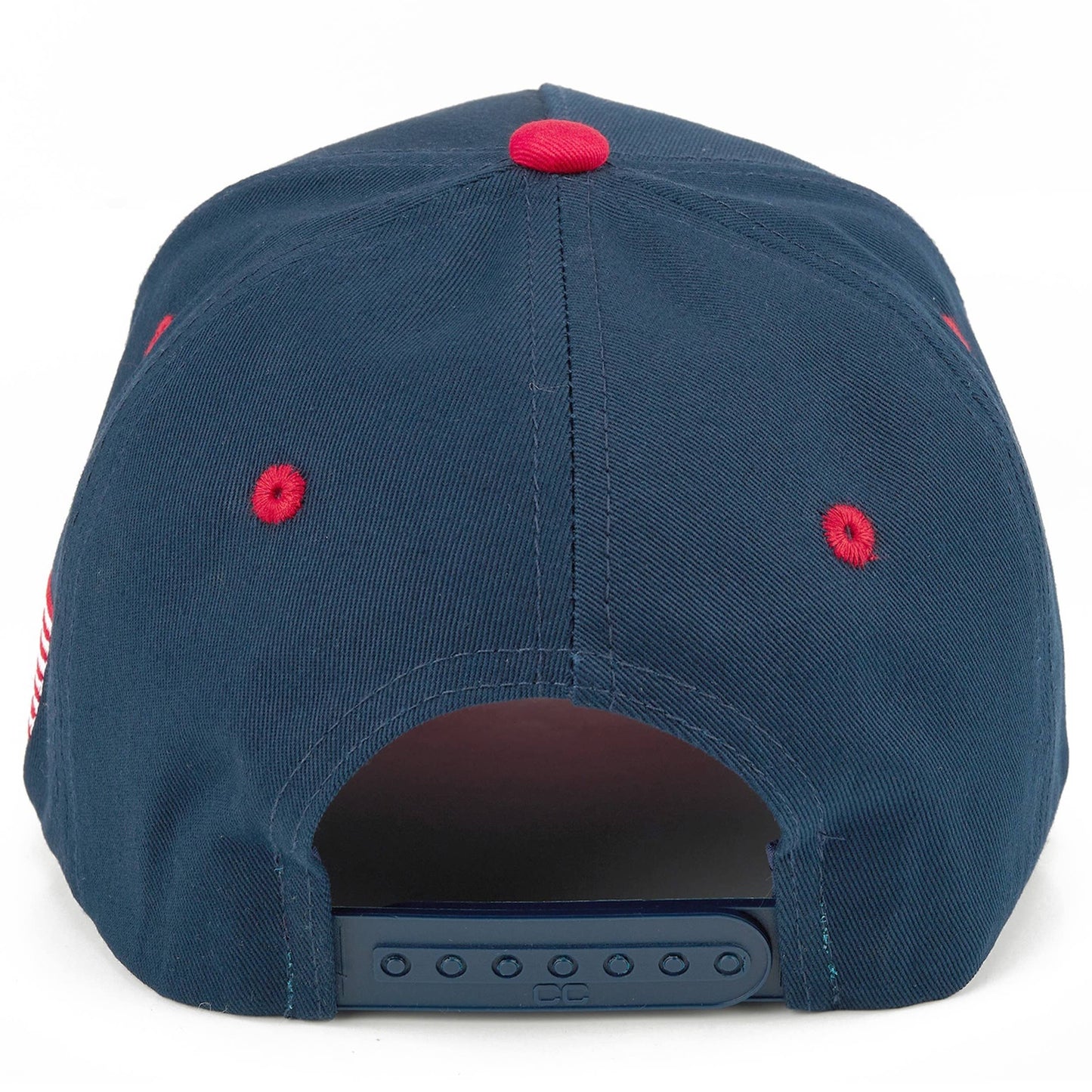 C.C Two-Tone Flag Letter on Two Tone Trucker Hat
