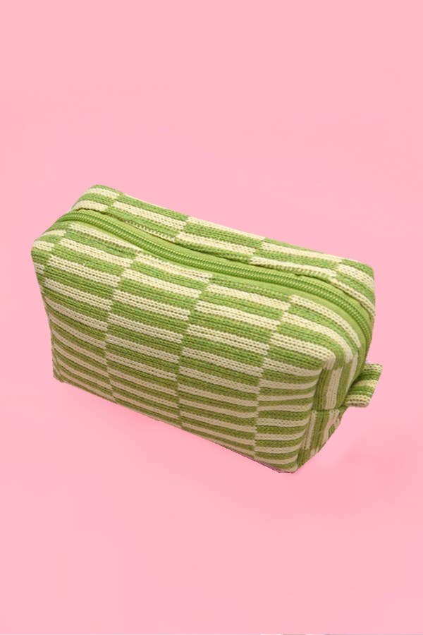 Checkered Gingham Makeup Bag