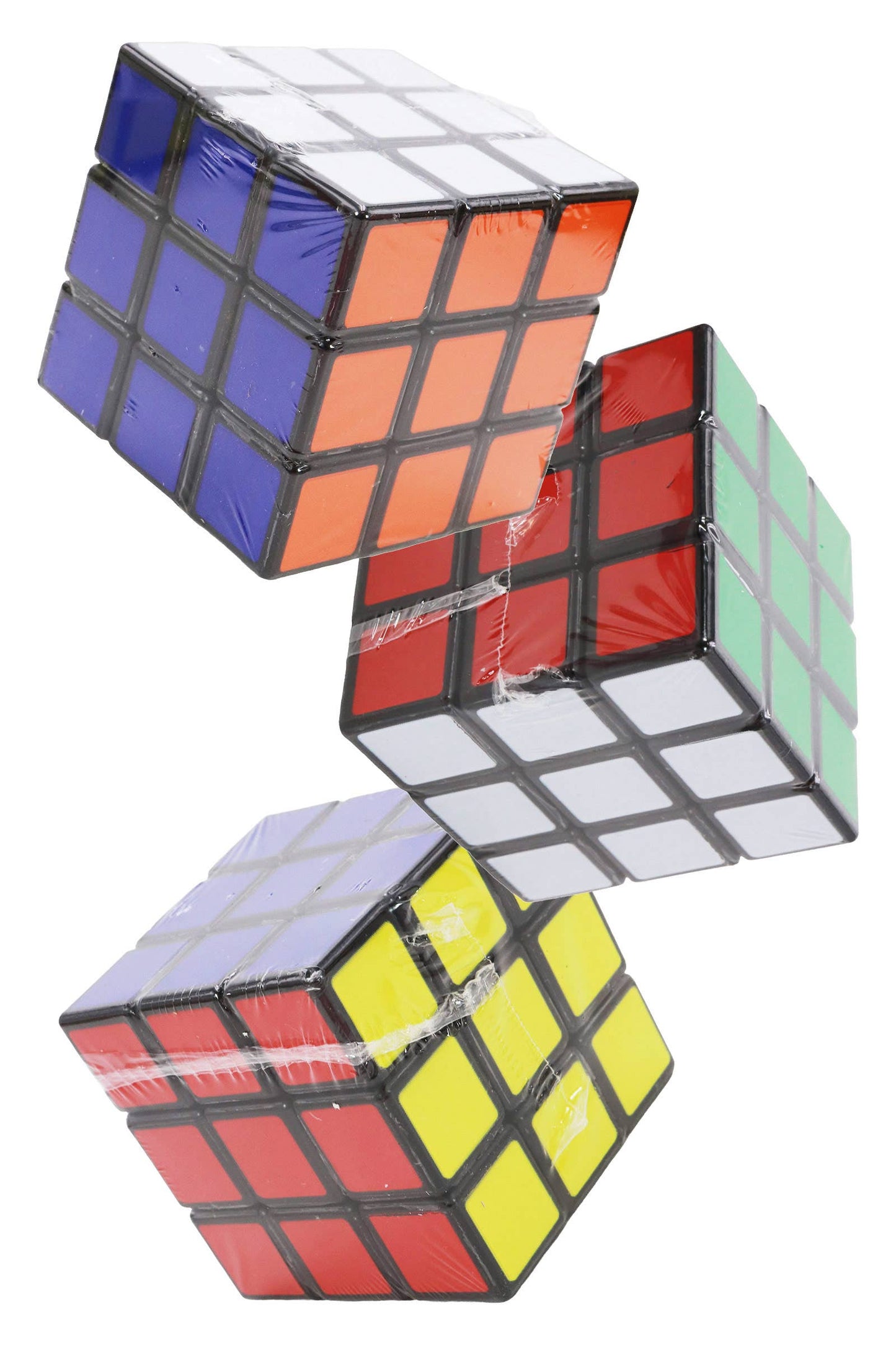 3 X 3 Retro Magic Vibrant Rubik's Cube - 6 Pcs