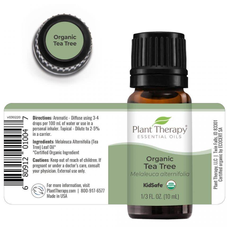 Plant Therapy - Organic Tea Tree Essential Oil 10 mL