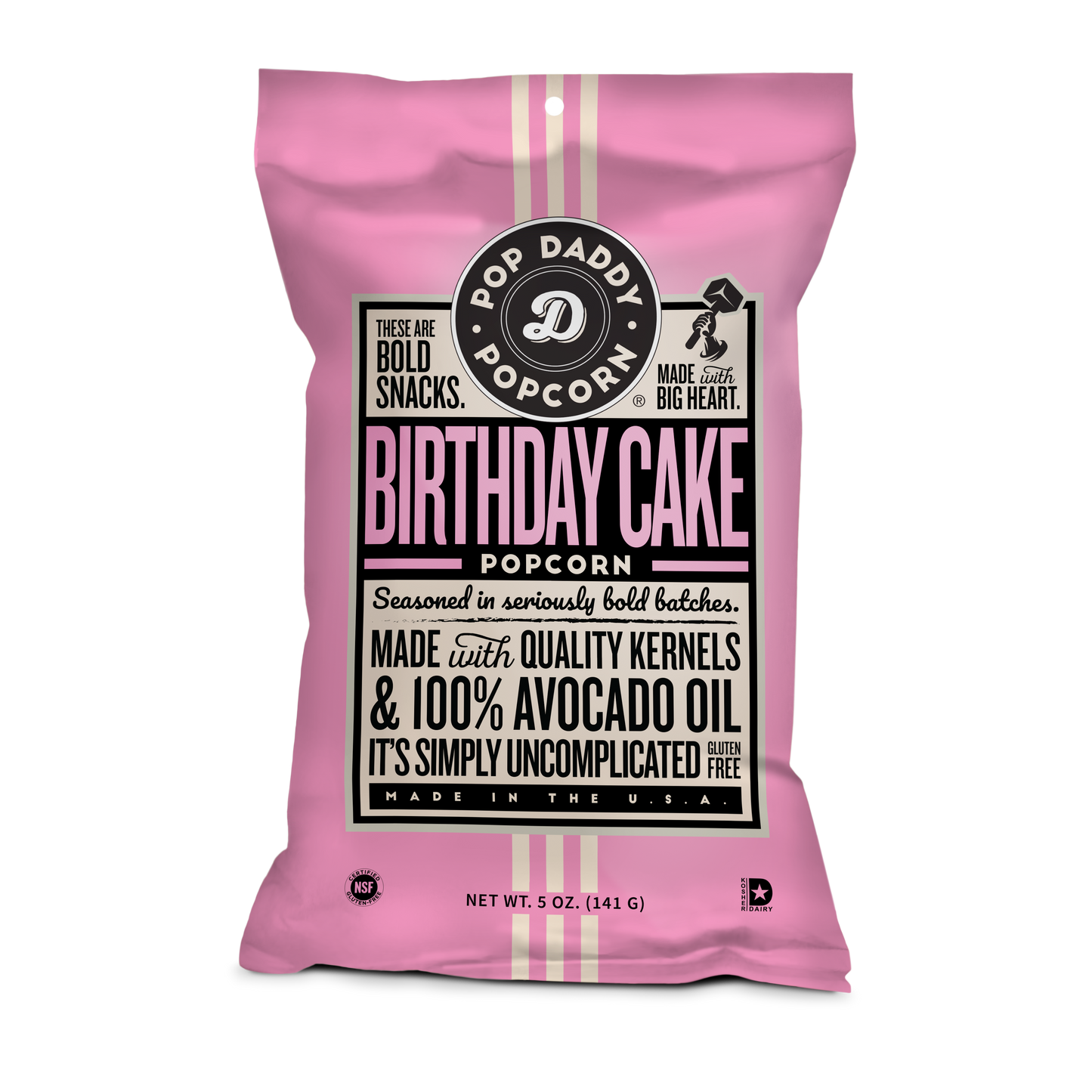 Pop Daddy Flavored Popcorn-Birthday Cake