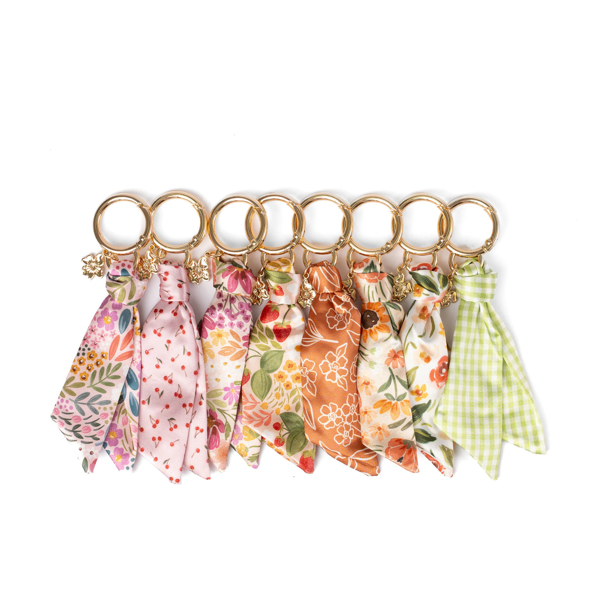 Floral Satin Keychain: Primrose Petals