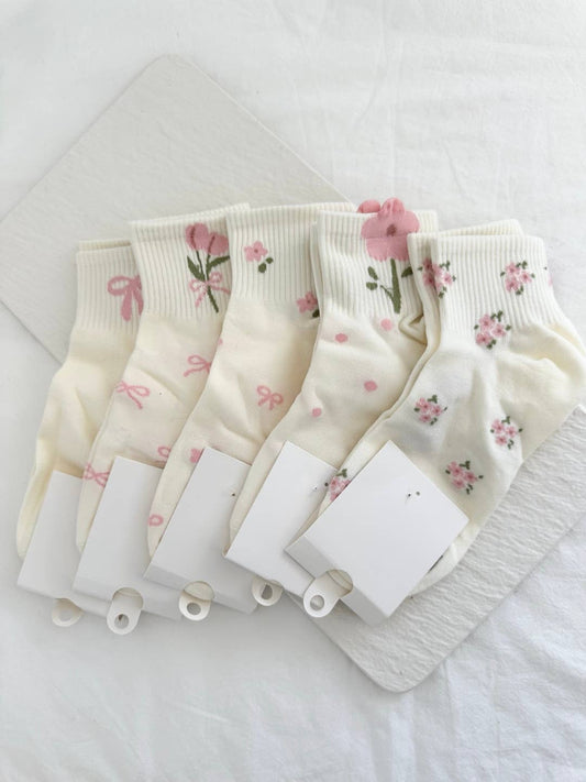 Floral Ankle Socks