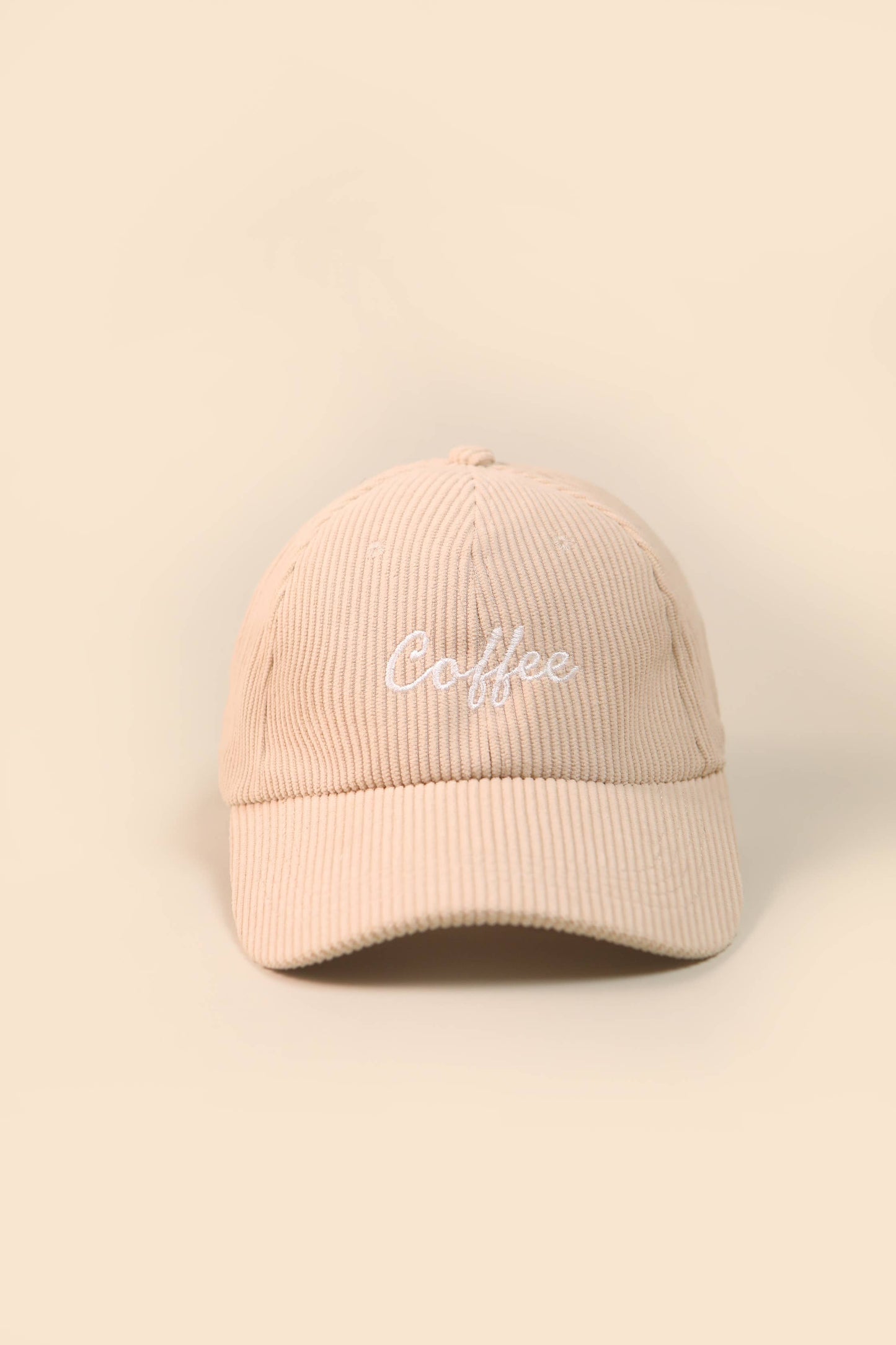 Coffee Corduroy Baseball Cap