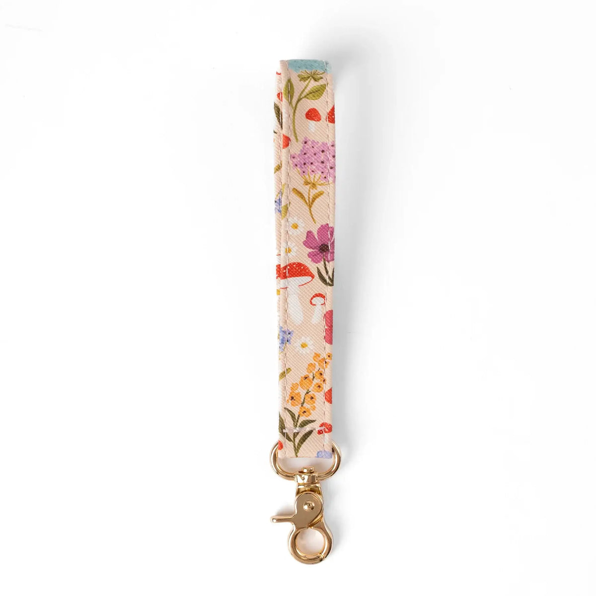 Floral Wristlet Keychain: Pressed Floral