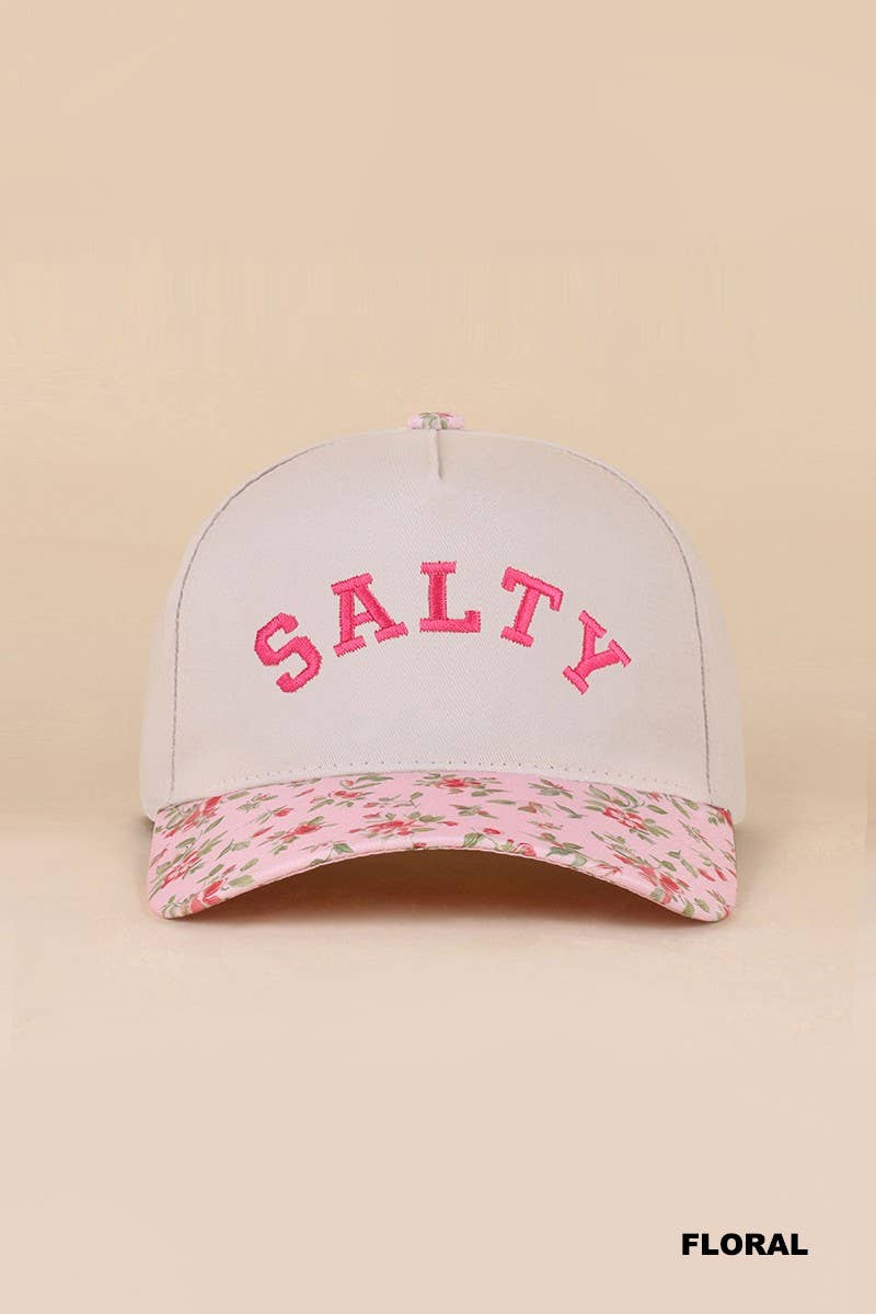 Salty Two-tone Canvas Cotton Cap: ASH MOCHA