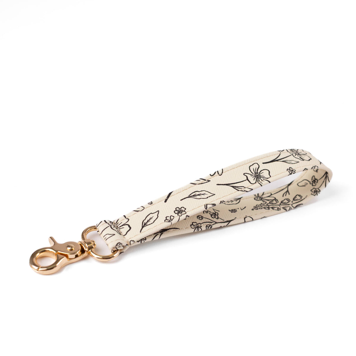 Floral Wristlet Keychain: Pressed Floral