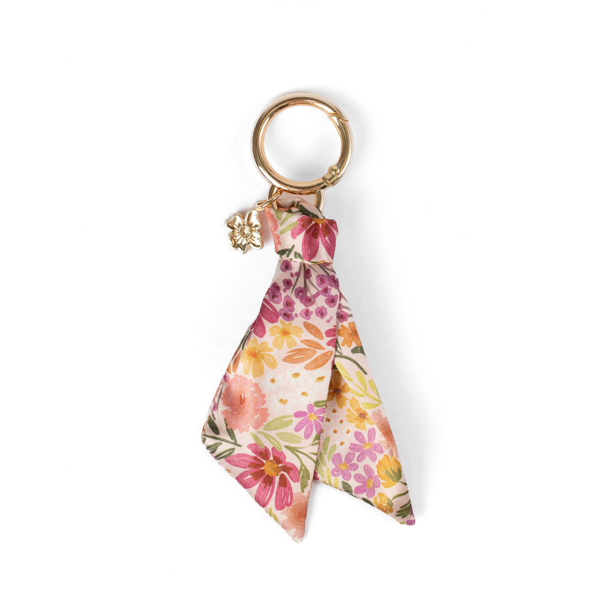 Floral Satin Keychain: Primrose Petals