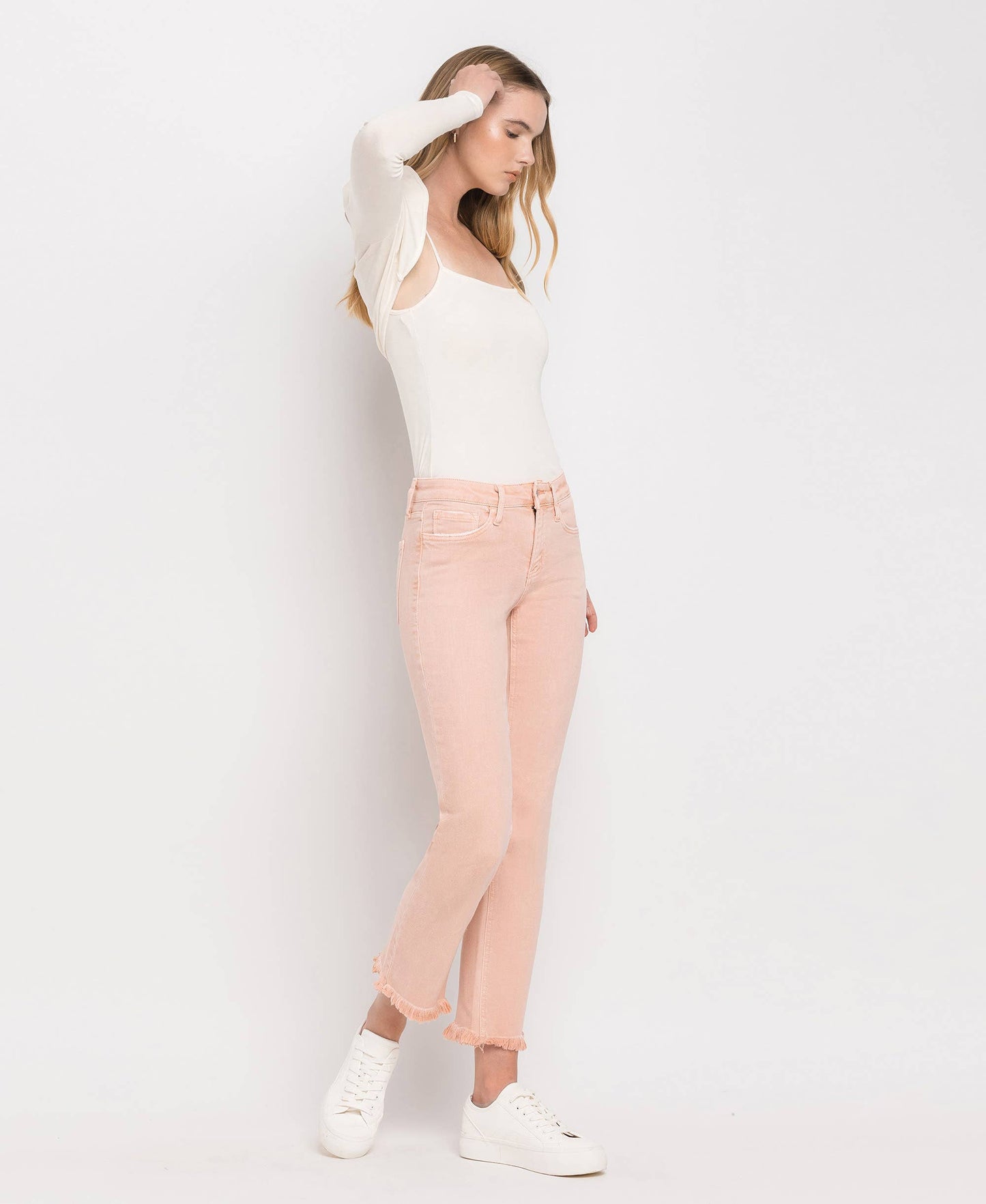 Vervet by Flying Monkey Mid Rise Crop Straight Jeans
