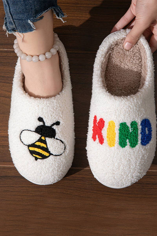 Cute novelty soft plush cozy slippers (size L/XL)