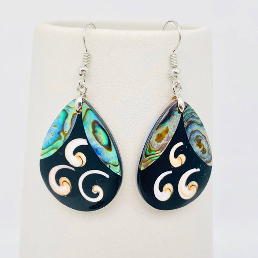 Multi-style Abalone Shell Geometric Pendant Earrings