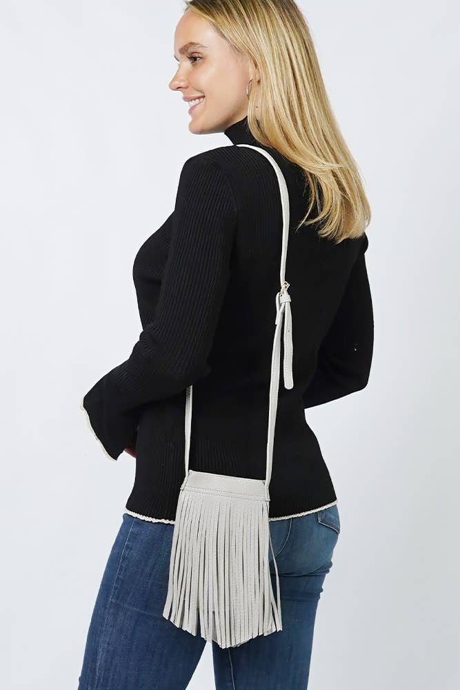 Fringe Mini Crossbody Purse