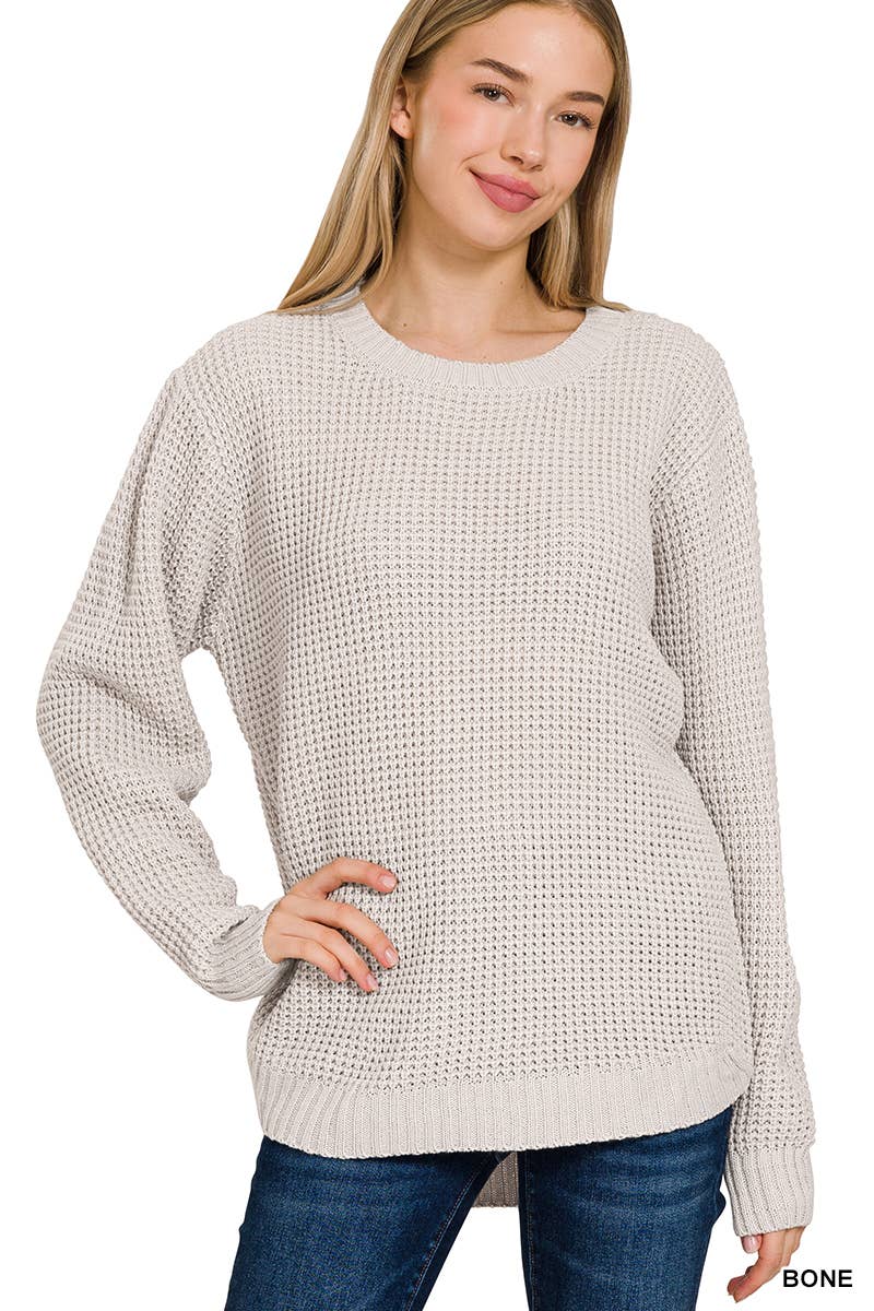 Waffle Sweater: Chocolate