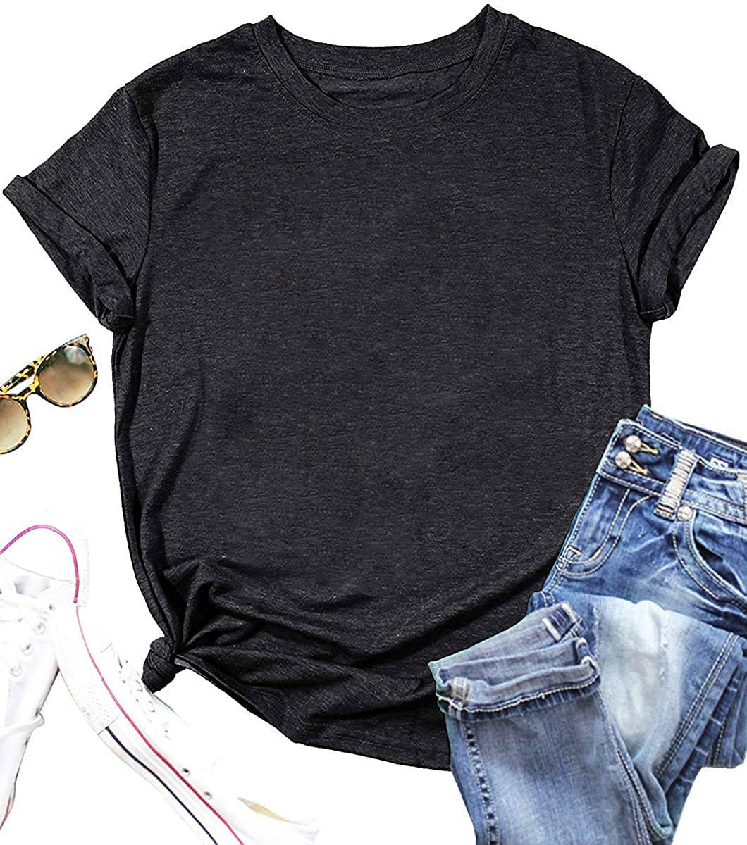 Loose Solid Color Short Sleever T-shirt