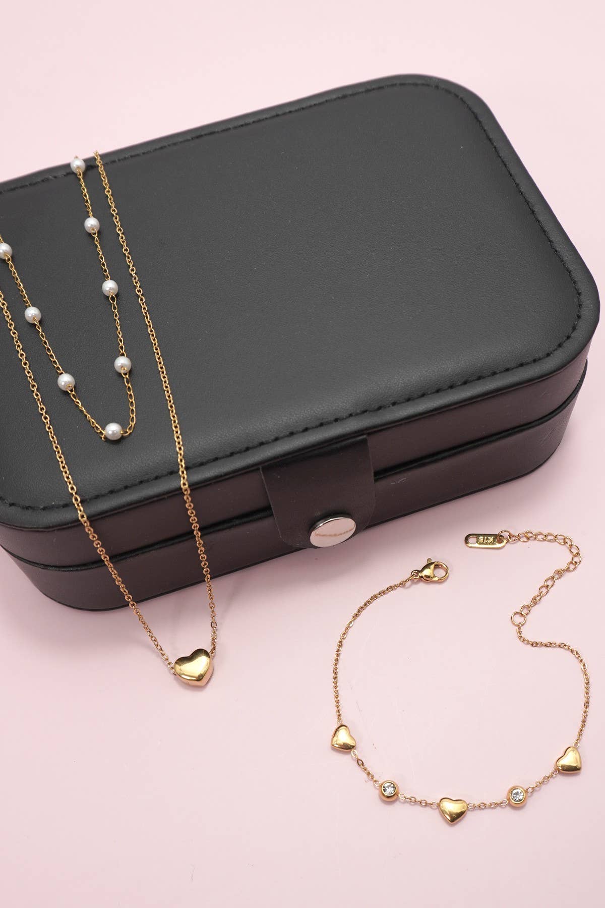 Jewelry organizer travel case, large