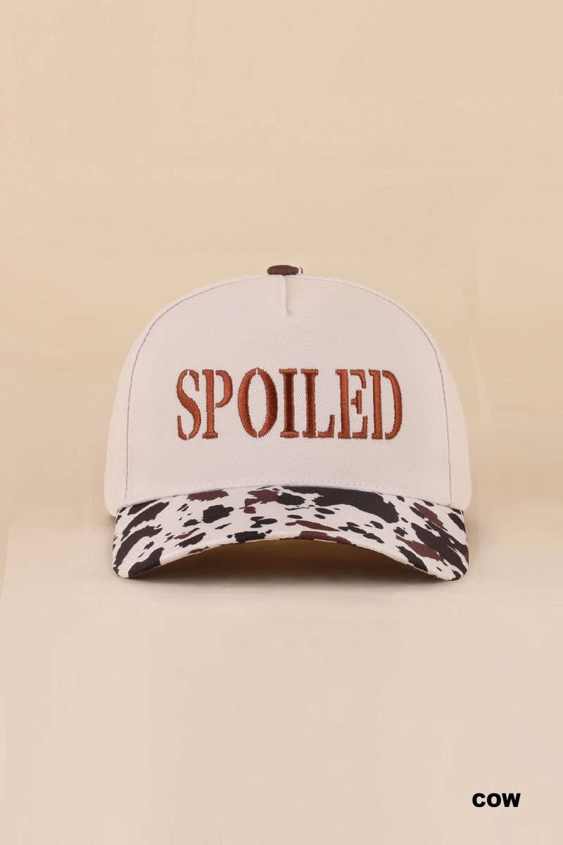Spoiled Two Tone Snapback Hat: DK FOREST