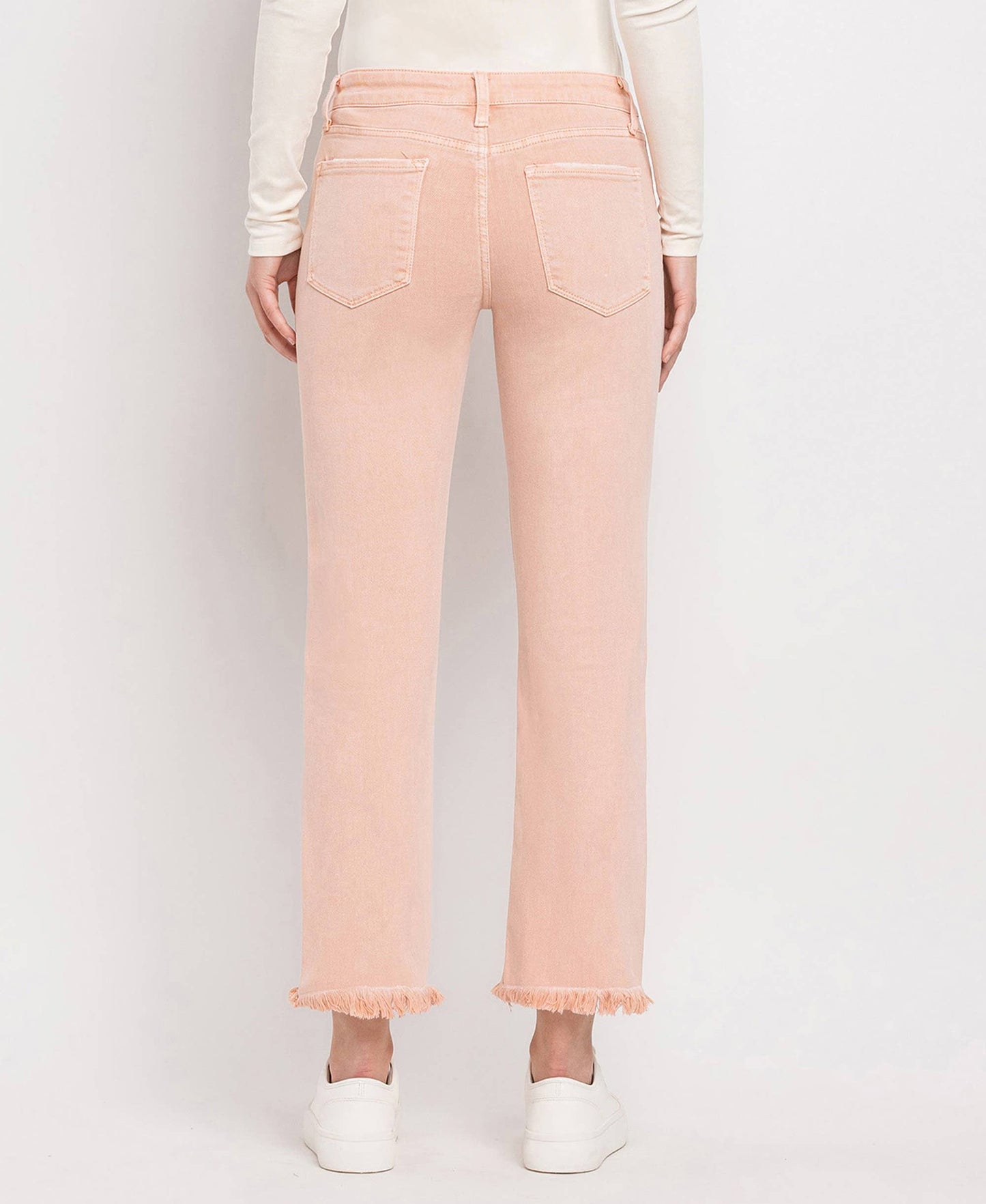 Vervet by Flying Monkey Mid Rise Crop Straight Jeans