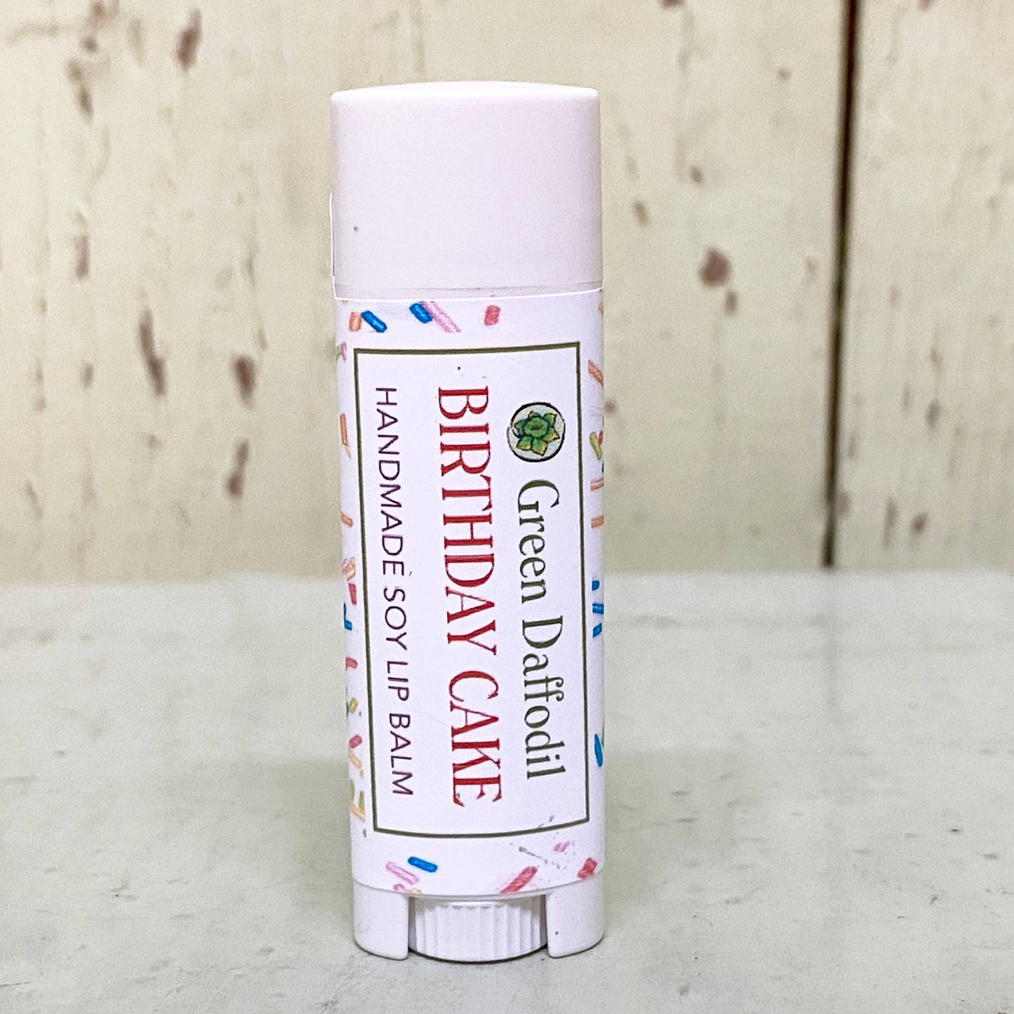 Birthday Cake Lip Balm - Yummy Vanilla Cake Vegan