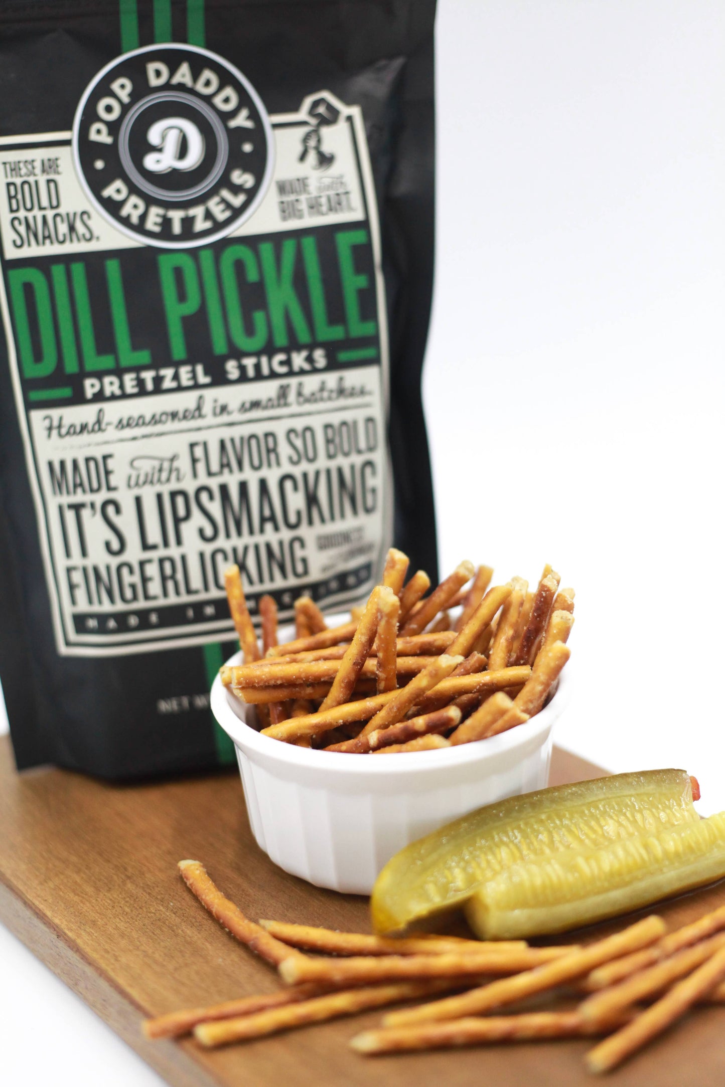 Pop Daddy Snacks - Pop Daddy – Dill Pickle Seasoned Pretzels 7.5oz
