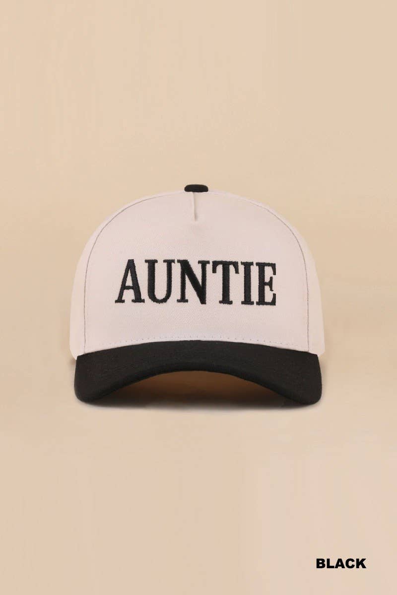 Auntie Two Tone Snapback Hat: LEOPARD
