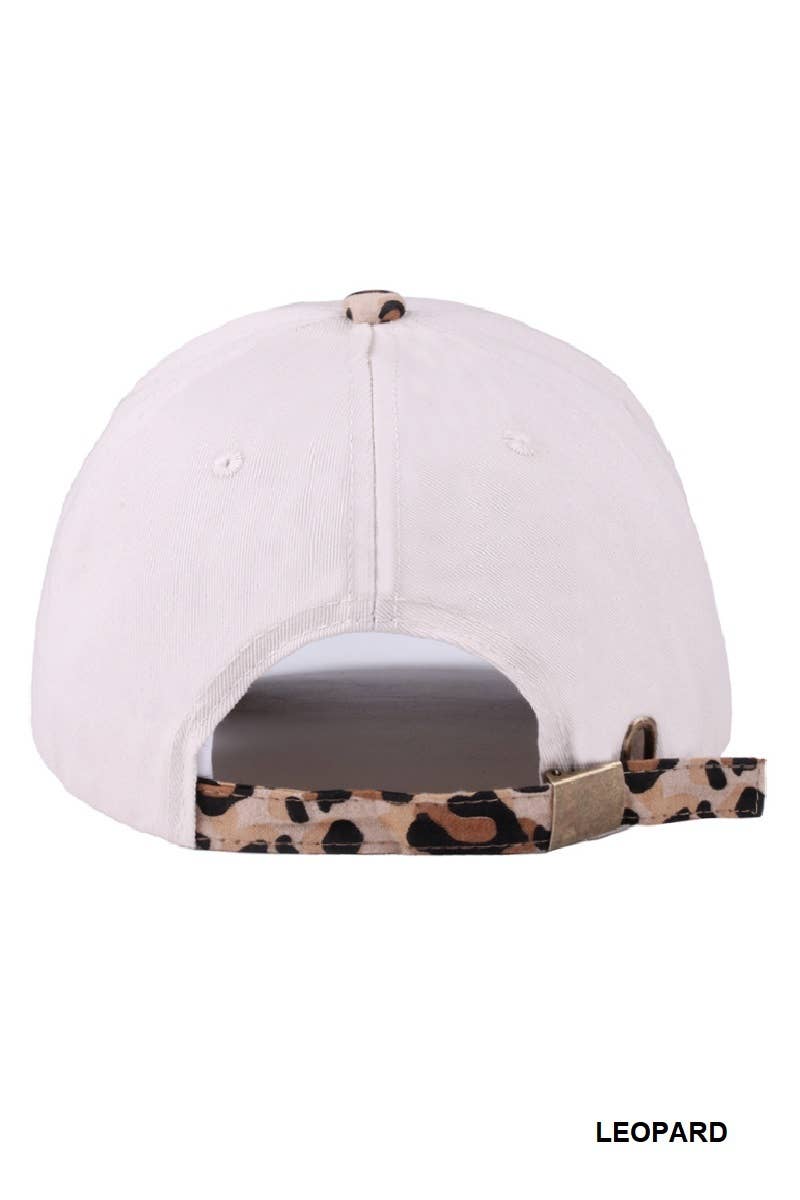 Cowboys And Tequila Two Tone Canvas Cotton Cap: FLORAL