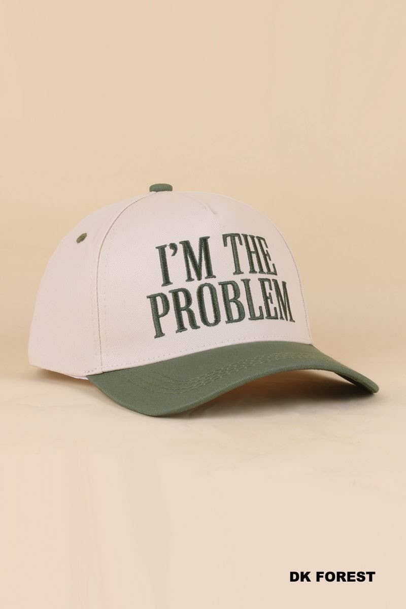 I'm The Problem Two Tone Snapback Hat: CAMO