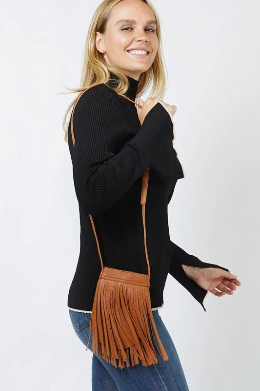 Fringe Mini Crossbody Purse