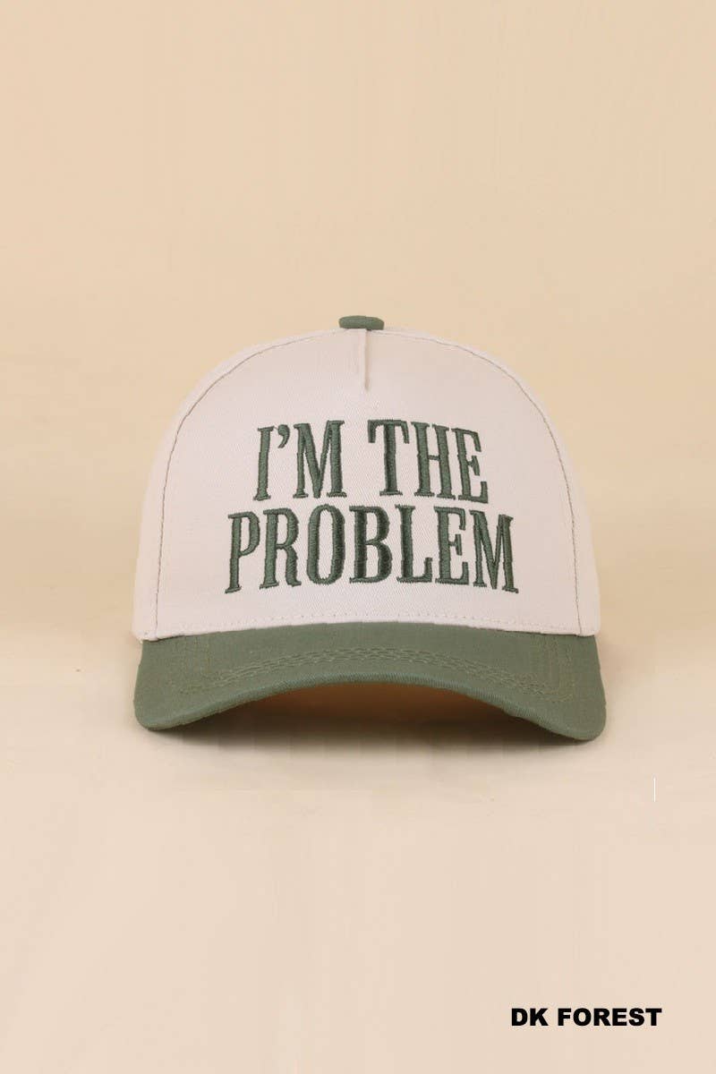 I'm The Problem Two Tone Snapback Hat: CAMO