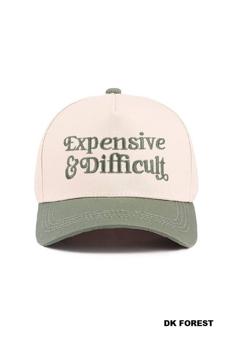 Expensive And Difficult Two Tone Canvas Cotton Cap: LEOPARD