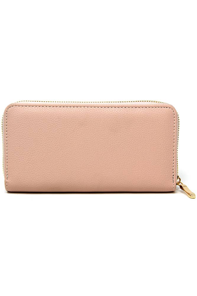 Solid Color PU Wallet: Black