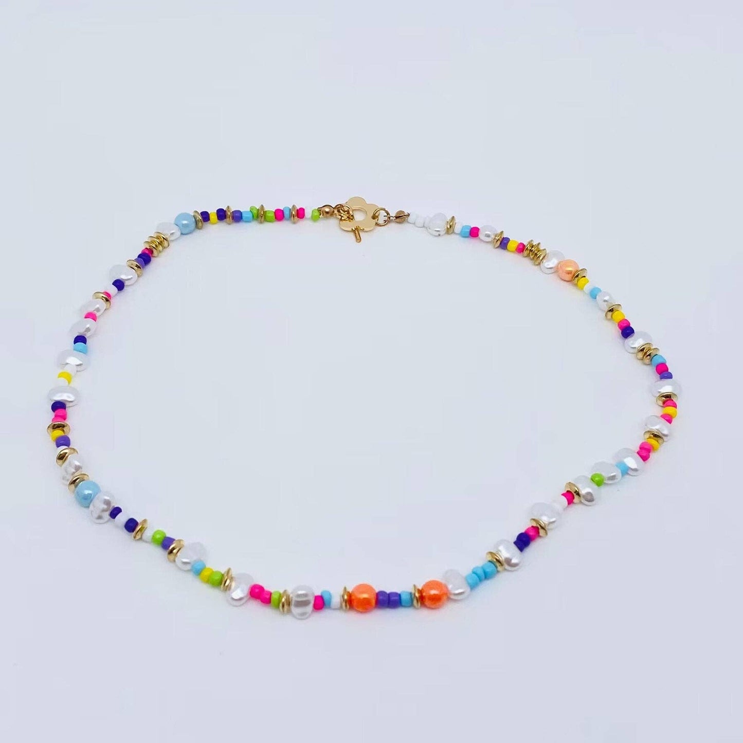 Colorful Beads Choker Necklace