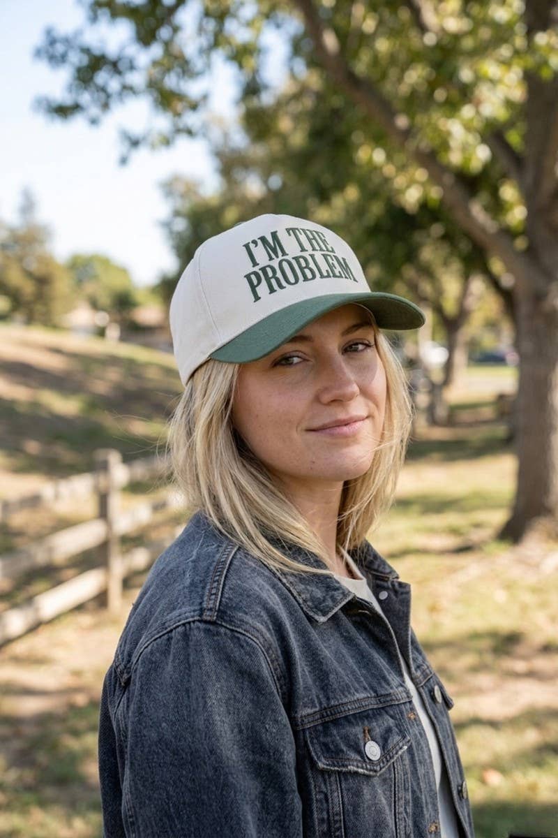 I'm The Problem Two Tone Snapback Hat: CAMO