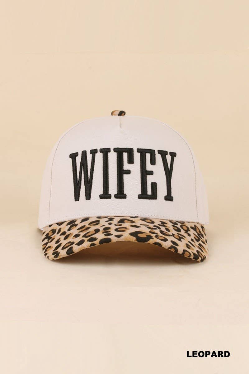 Wifey Two Tone Snapback Hat: ASH MOCHA