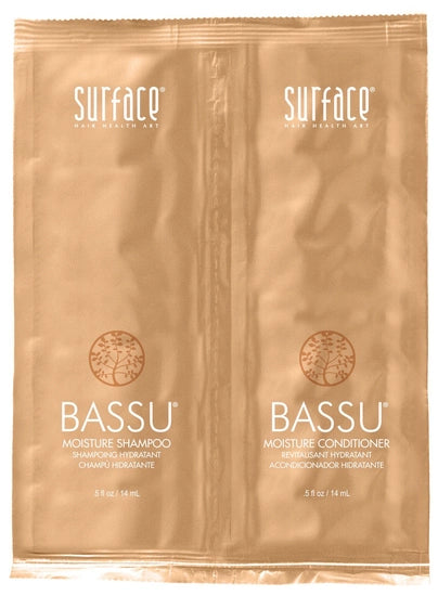 Surface Hair -Bassu Moisture Shampoo and Conditioner Duo Foil 0.5oz