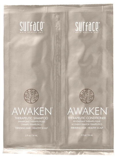 Surface Hair -Awaken Therapeutic Shampoo and Conditioner Duo Foil 0.5oz