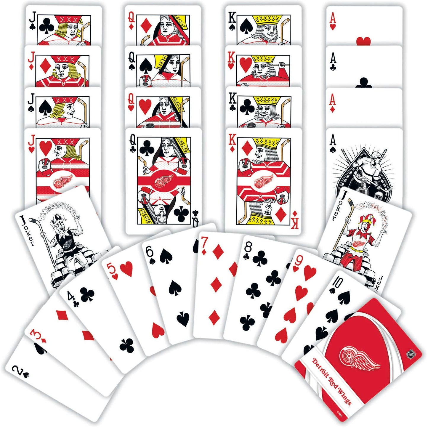 Detroit Red Wings Playing Cards