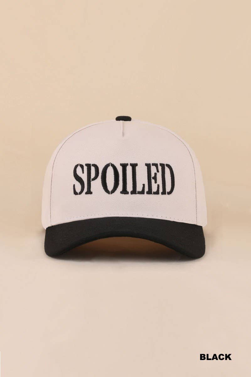 Spoiled Two Tone Snapback Hat: DK FOREST