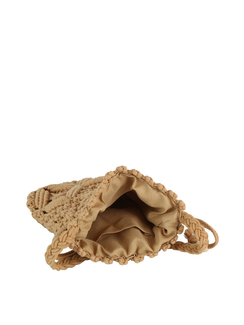 Crocheted Woven Macramé Drawing Crossbody