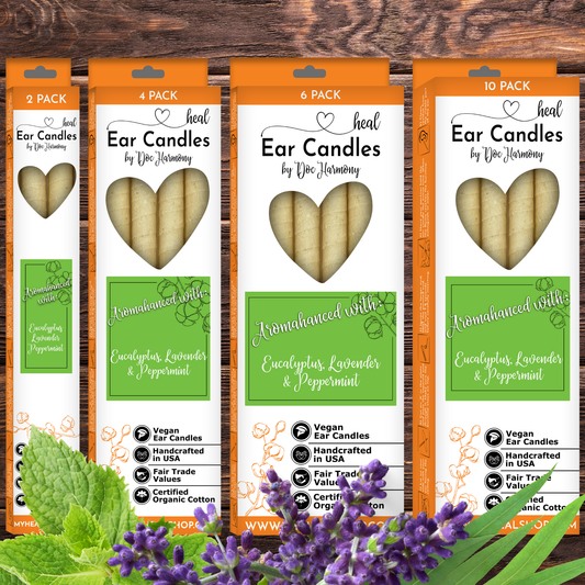 Eucalyptus, Lavender & Peppermint Ear Candles by Doc Harmony
