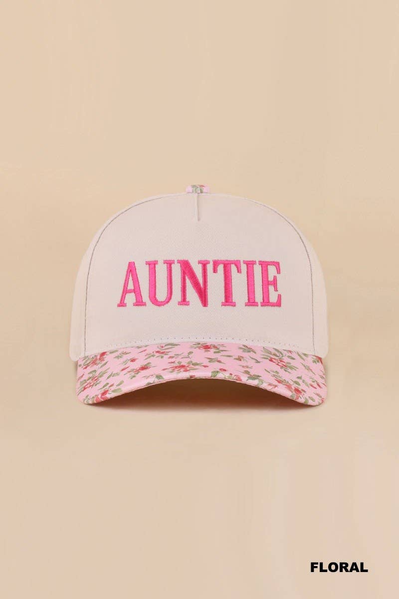 Auntie Two Tone Snapback Hat: LEOPARD