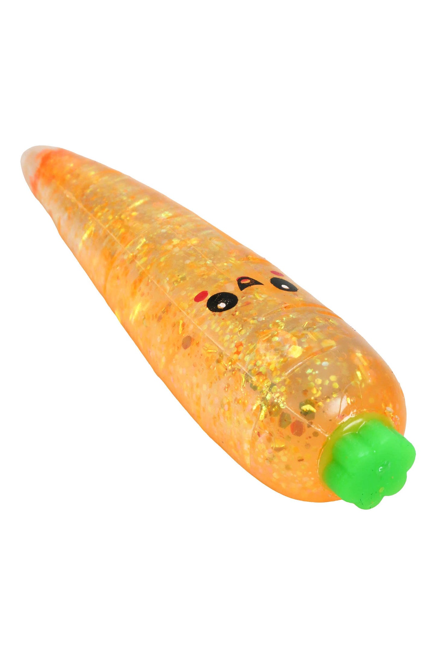 Cute Happy Carrot Glittery Maltose Putty Filled Squishy Toy