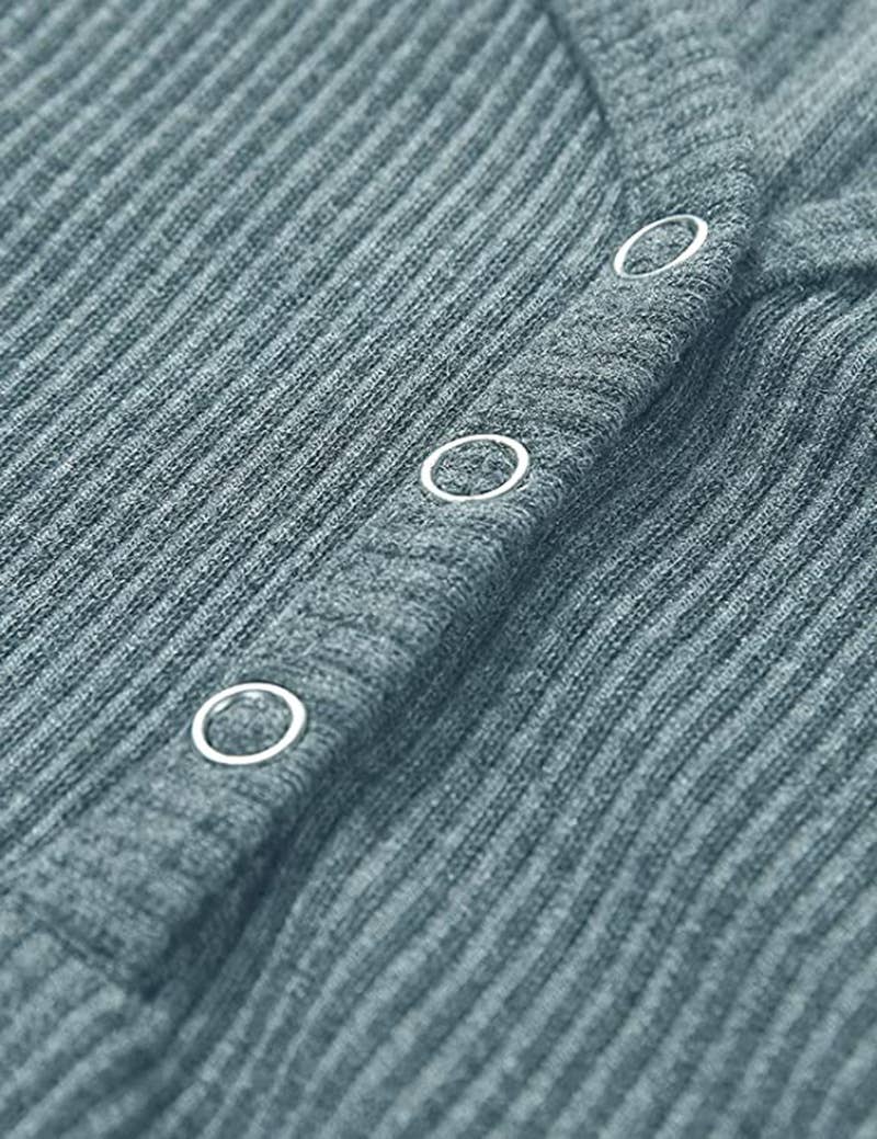 SOLID COLOR V-NECK BREASTED SLIM-FIT KNIT TANK