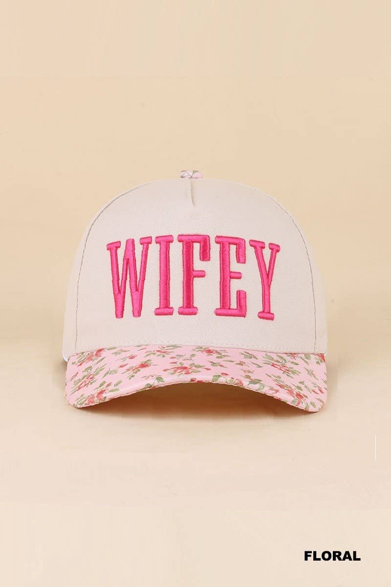 Wifey Two Tone Snapback Hat: DK FOREST